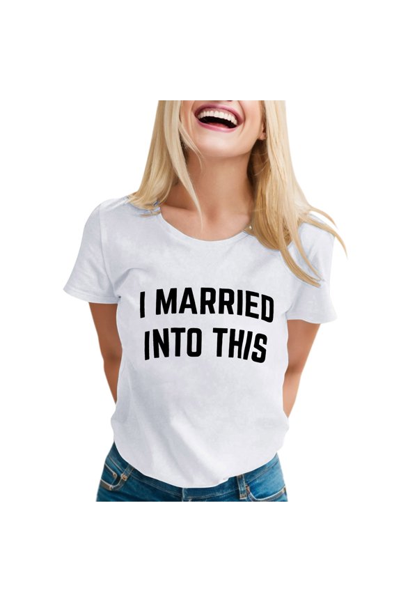 Womens T Shirts Graphic Summer Short Sleeve Funny Mom Letter Print Casual Workout Clothes White 2XL