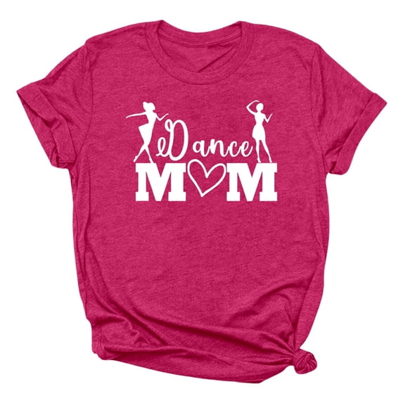 Womens T Shirts Letter Print Short Sleeve Round Neck Summer Outfits Trendy Casual Tops