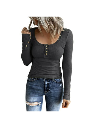 Womens Sexy Long Sleeve V Neck Tops Ladies Knitted Slim Fit T