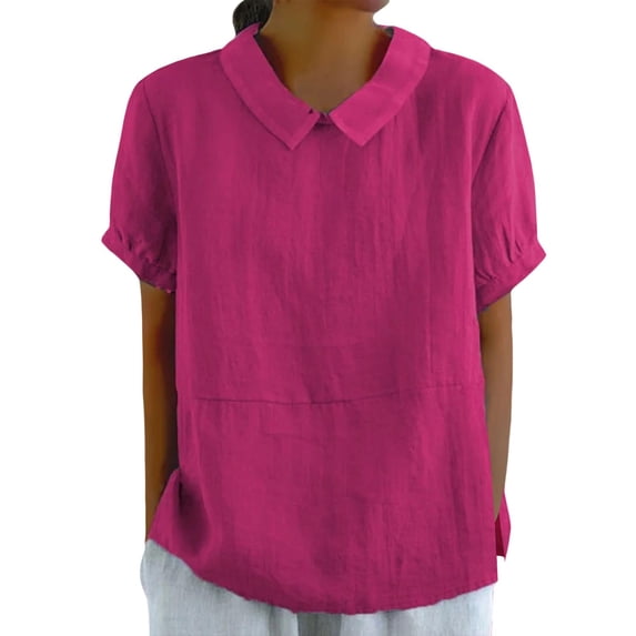 Basic T Shirts for Women Everyday Casual Loose Fit Summer Short Sleeve