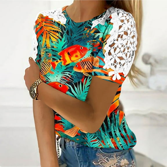 Young adult fashion Womens T Shirts Loose Sleeveless Tops For Women Plus Size Womens Summer Tops Dressy Casual Cropped