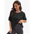 thumbnail image 1 of Womens T-Shirts Loose Fit Crewneck Short Sleeve Summer Casual Blouse Tee Tops, 1 of 4