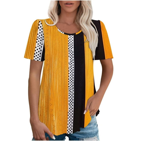 Womens T Shirts Loose Graphic Womens Workout Tops Long Length Summer Crop Tops for Women 2025 Womens Summer Shirts with Sleeves