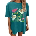 thumbnail image 1 of Womens T Shirts Loose Graphic Yoga Tops Women Built In Bra Womens Plus Size Tunic Tops Dressy Casual Buy Again My Orders, 1 of 5