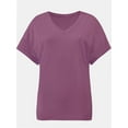 thumbnail image 1 of Womens T Shirts Short Sleeve V Neck Casual Summer Tops Tshirts with Pocket, 1 of 5