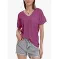 thumbnail image 1 of Womens T Shirts Short Sleeve V-Neck Shirts Cute Fit Summer Casual Tee Tops, 1 of 6