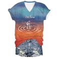thumbnail image 1 of Womens T Shirts Tops I'M Fine Funny Graphic Loose Fit Sarcastic Saying Short Sleeve Fall Clothes for Women Tees Blouses Light Blue Size L, 1 of 2