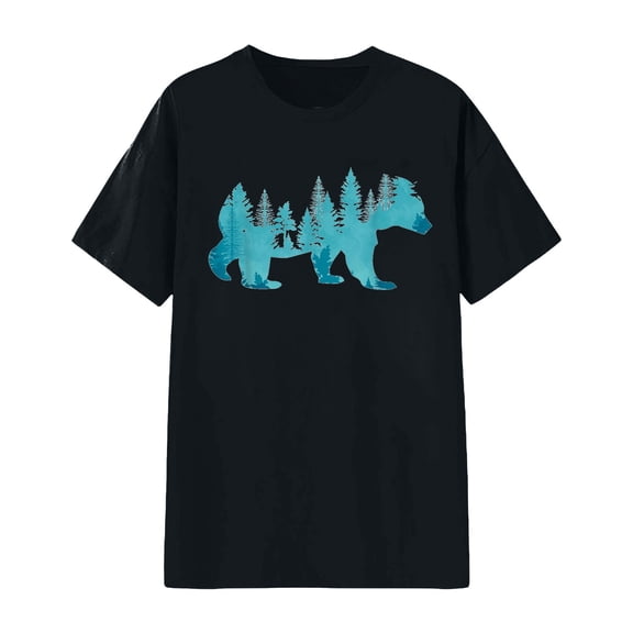 Womens T Shirts Unisex Graphic Print Crewneck Design Wear Womens Work Shirt,Black,3XL