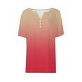 thumbnail image 1 of Womens T Shirts Women's 2026 Summer Vacation Fashion V Neck Short Sleeved Shirt Casual Loose Comfortable Tunic Tops for Women, 1 of 2