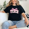 thumbnail image 1 of Womens TEACH Tee Top Black and White S-5XL Made from 100% premium cotton for ultimate softness and breathability, 1 of 5