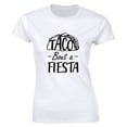 thumbnail image 1 of Womens Taco Bout A Fiesta Mexican Food Cinco De Mayo Party Funny T-Shirt, 1 of 4