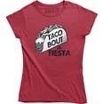 thumbnail image 1 of Womens Taco Bout A Fiesta Mexican Food Cinco De Mayo-party T-Shirt, 1 of 4
