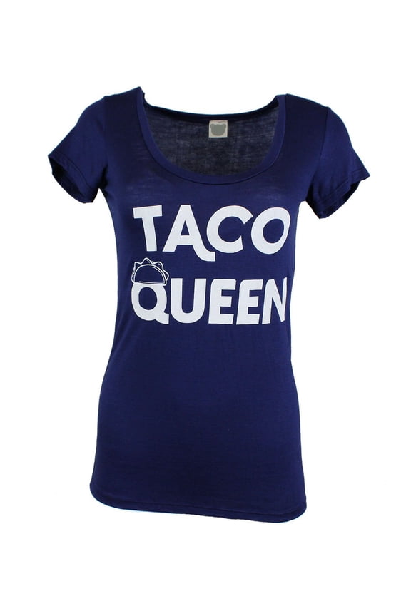 Womens Taco Queen Scoop Neck Short Sleeve T-Shirt