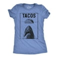 thumbnail image 1 of Womens Tacos Shark T Shirt Funny Jaws Tee for Ladies Womens Graphic Tees, 1 of 9