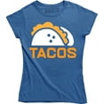 thumbnail image 1 of Womens Tacos Tacos Tacos Funny Retro Cinco De Mayo For Girlfriend T-Shirt, 1 of 4