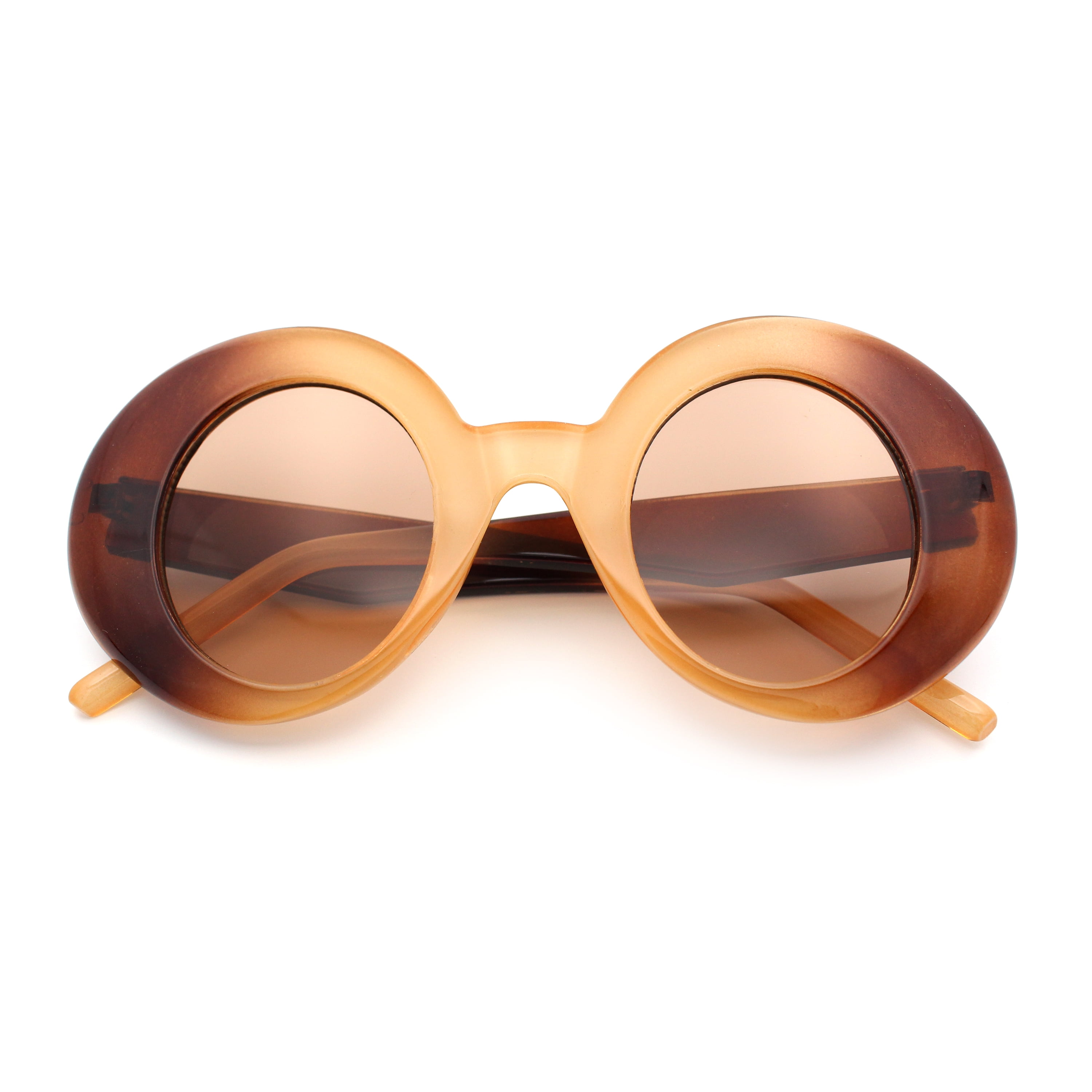 Womens Tall Oval Round Thick Retro Mod Plastic Fashion  display picture 1