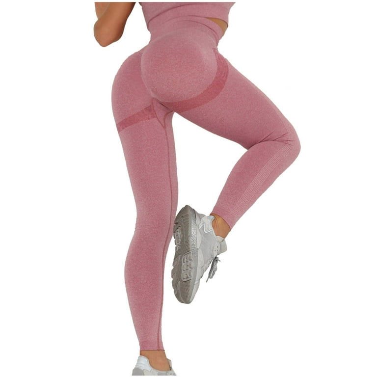 nsendm Female Pants Adult Extra Long Leggings for Tall Women Womens Sexy  Hollow Out Mesh See Through Long Pants Gradient Color Big and Tall(Pink,  One