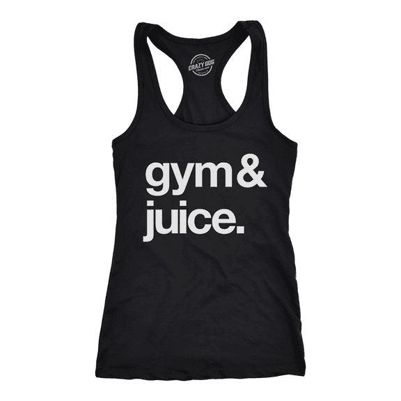 Womens Tank Gym and Juice Tanktop Funny Sarcastic Fitness Workout Alcohol Rap Lyric Shirt