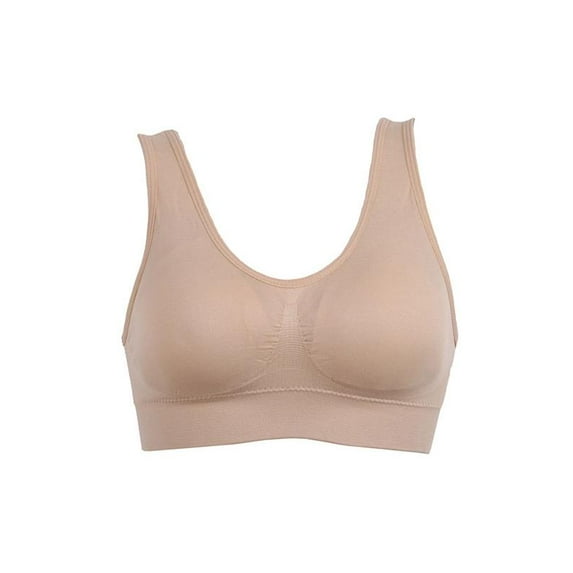 Womens Tank Style Sports Bra Wirefree Smooth Comfort ComfortFlex Wireless Bra Plus Size