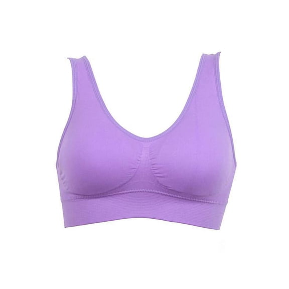 Womens Tank Style Sports Bra Wirefree Smooth Comfort ComfortFlex Wireless Bra Plus Size