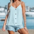 thumbnail image 1 of Tbopshirt Womens Tank Top Women's Plus Size Ladies V Neck Loose Tops Casual Solid Color T-Shirt Sleeveless Blouse Vest, 1 of 5