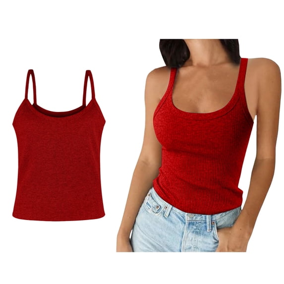 Womens Tank Top Sleeveless Crew Neck Fitting Basic Tops Women Summer Outfits Vacation Outfits