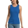 thumbnail image 1 of Womens Tank Top Sleeveless Racerback High Neck Casual Basic Fashion, 1 of 4