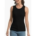 thumbnail image 1 of Womens Tank Top Sleeveless Racerback High Neck Casual Basic Fashion, 1 of 4