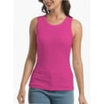 thumbnail image 1 of Womens Tank Top Sleeveless Racerback High Neck Casual Basic Fashion, 1 of 4