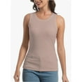 thumbnail image 1 of Womens Tank Top Sleeveless Racerback High Neck Casual Basic Fashion, 1 of 4