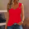 thumbnail image 1 of Womens Tank Top Solid Color Sleeveless Loose Camisole, 1 of 3