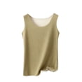 thumbnail image 1 of Womens Tank Top Summer Scoop Neck Cotton Vest Top Solid Color Camisole Casual Sleeveless Tops Wide Strap Cami Basic Tees Loose Fit Elegant Blouse Ladies Vests Size S-XXL, 1 of 6