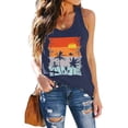 thumbnail image 1 of Womens Tank Top Women's Graphic Print Sleeveless Running Tank Top Camisoles for Women Navy M, 1 of 4