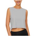 thumbnail image 1 of Womens Tank Tops- 2026 Lightweight Crew Neck Workout Gym Tanks Tops, Sleeveless Running Athletic Loose Fit Yoga Tops Active Shirts Gray S, 1 of 3