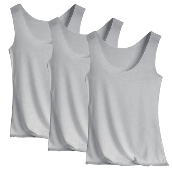 Womens Tank Tops 3-Pack Soft Sleeveless Base Layer Casual Summer Top