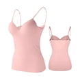 thumbnail image 1 of Womens Tank Tops Adjustable Strap Cup Camisole Tank Tops With Built In Bras Pink 5XL, 1 of 3
