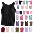 thumbnail image 1 of Womens Tank Tops Athletic Tank Tops for Women Build in Bra Casual Flowy Tank Pleated Loose Fit Tank Tops with Built in, 1 of 5