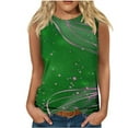 thumbnail image 1 of Womens Tank Tops Round Neck Tank Tops for Women Lightweight Summer Tank Top Printed Tank Tops Tanks Dressy Casual, 1 of 4