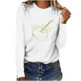 thumbnail image 1 of Womens Tank Tops Cotton Built In Bra Long Sleeve Shirts For Women Plus Size Bulk Black Blouses For Women Plus Size Tall Long Sleeve Tops For Women Graphic Vintage Rock, 1 of 4