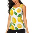 thumbnail image 1 of Womens Tank Tops, Cute Lemon Leave Round Neck Sleeveless Summer Tops Loose Fit Trendy Workout Casual Shirts, 1 of 8
