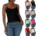 thumbnail image 1 of Womens Tank Tops Elastic Inner Layer Solid Thin Chest Pad Straps Vest Red Basic Cami Shirts XXXXL, 1 of 6