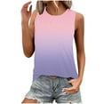 thumbnail image 1 of Womens Tank Tops Eyelet Loose Casual Summer Tops Crew Neck Basic Sleeveless Shirts Trendy 2026 Ombre Tie Dye Shirts, 1 of 5