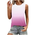 thumbnail image 1 of Womens Tank Tops Eyelet Loose Casual Summer Tops Crew Neck Basic Sleeveless Shirts Trendy 2026 Ombre Tie Dye Shirts, 1 of 5