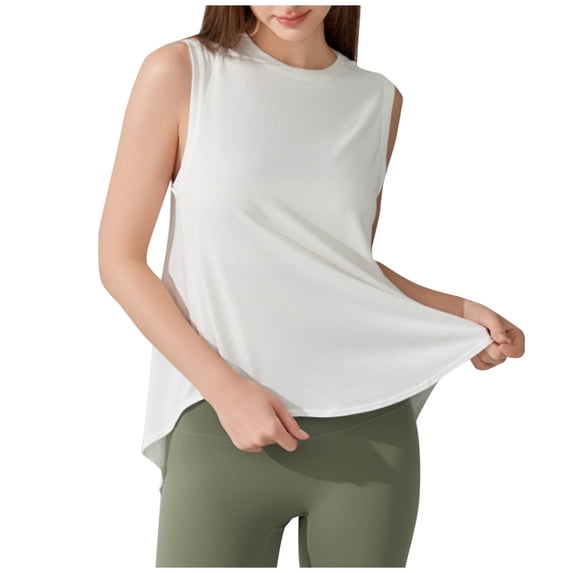 Womens Tank Tops- Quick Dry Workout Tank Tops for Women Loose 2025 Summer Sleeveless Casual Running Vest Athletic Gym Yoga Tee Shirts