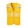 thumbnail image 1 of Womens Tank Tops- Reflective Safety Vest for Men Women Mesh High Visibility Vest Hi Vis Construction Work Vests with Zipper Pockets Yellow XL, 1 of 6