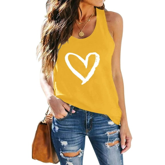 Womens Tank Tops Sleeveless Printed Shirts Summer Tops Loose Fit Running Athletic Shirts Womens Muscle Top All Lace Top 4x plus Size Tops 40 Birthday Tops for Women Spaghetti Strap Top 2x Women Tops