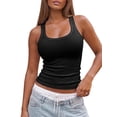 thumbnail image 1 of RELLECIGA Womens Tank Tops Sleeveless Round Neck Ribbed Stretch Women Shirts, 1 of 12