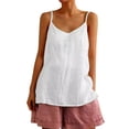thumbnail image 1 of Womens Tank Tops Summer Casual Sleeveless V Neck Camisole Loose Fit Spaghetti Strap Cami Shirts, 1 of 6