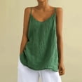 thumbnail image 1 of Womens Tank Tops Summer Casual Sleeveless V Neck Camisole Loose Fit Spaghetti Strap Cami Shirts, 1 of 5