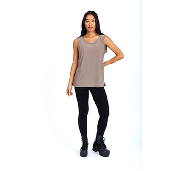 Womens Tank Tops Summer Sleeveless Round Neck Casual Solid Color Basic Cami Tee Shirts by 1826